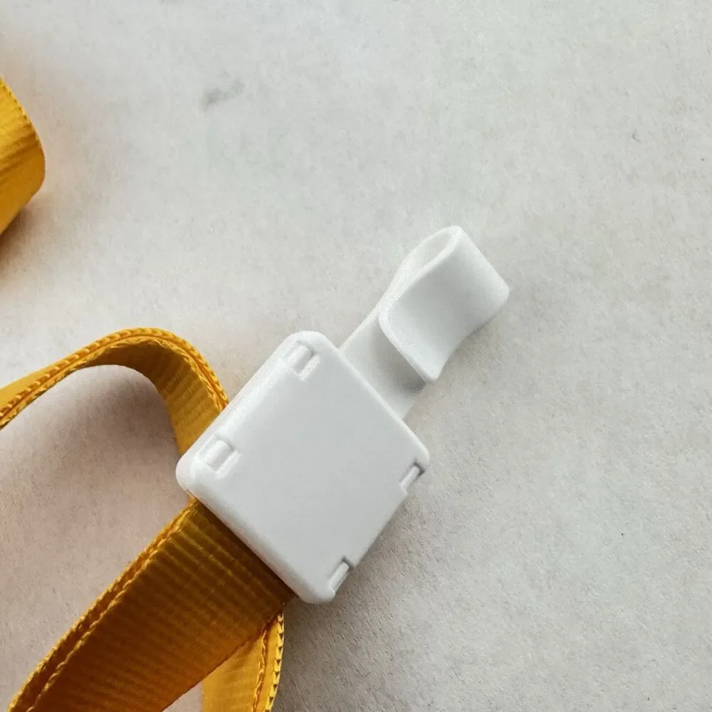 Sliding ID Badge Holder Heavy Duty Hard Plastic Card Sleeve Yellow